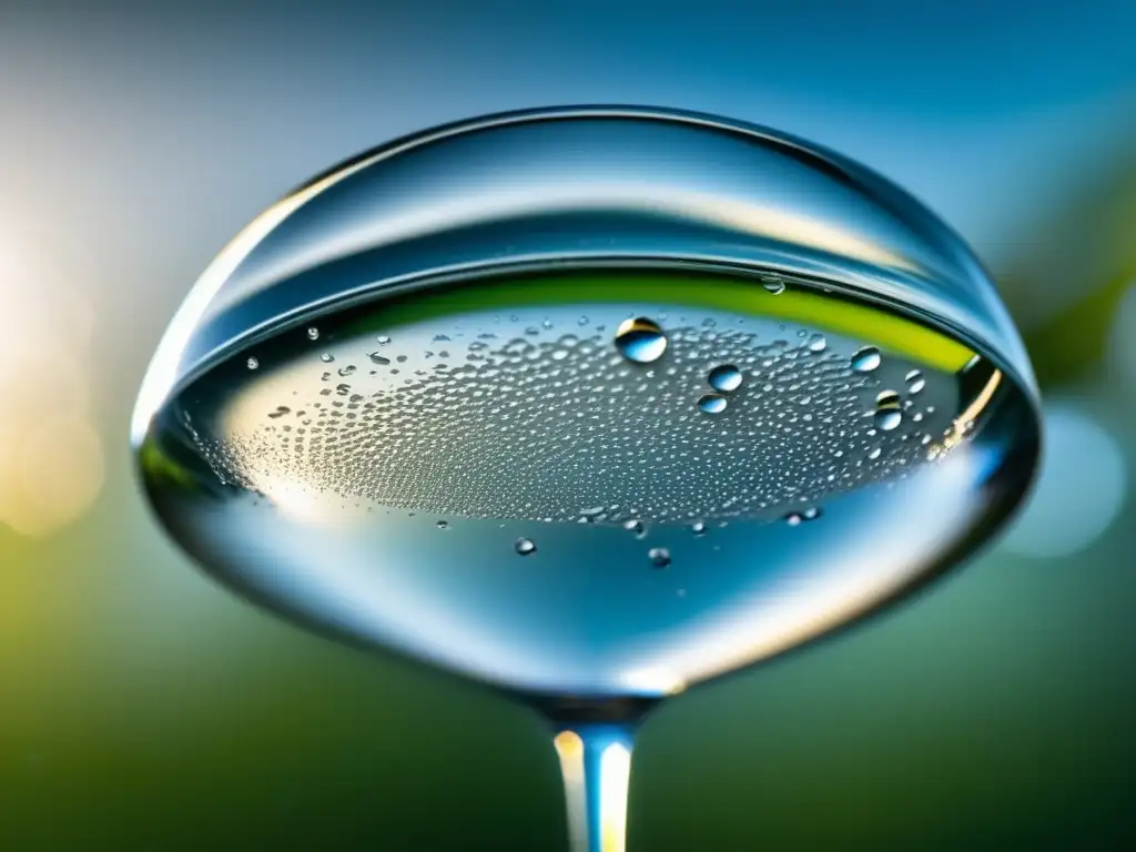 Vaso de agua cristalino, con perfil de agua