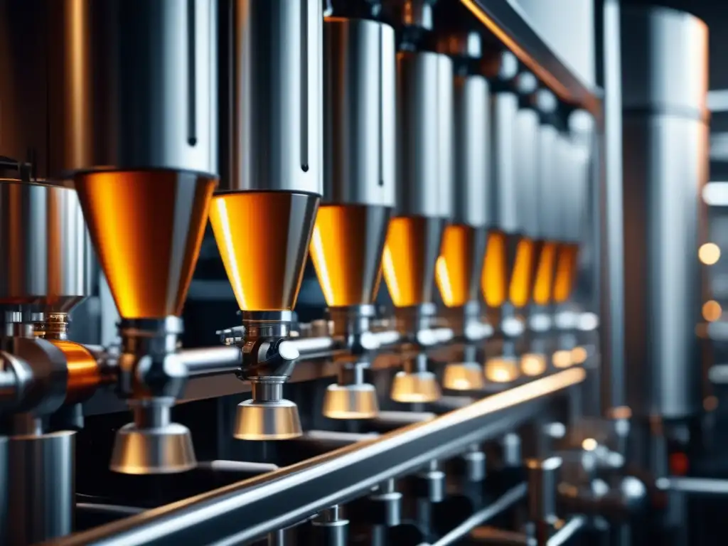 Imagen detallada 8K muestra automatización de máquina de cerveza