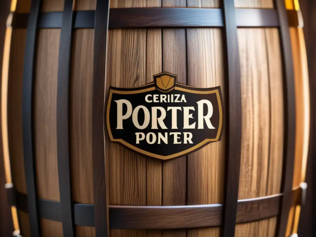 Barril de Cerveza Porter en barrica Técnicas de Maduración: Barril de madera con Cerveza Porter en barrica de whisky escocés