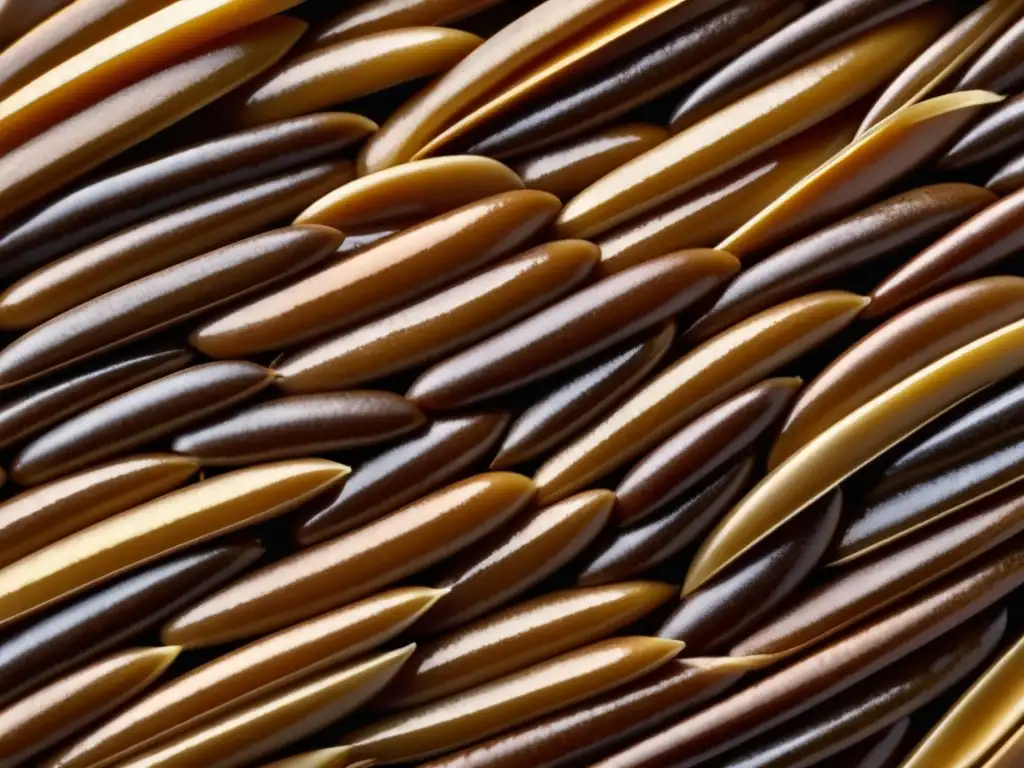 Detalle impresionante de malta de cebada oscuro Ingredientes fundamentales: granos de cebada malteados oscuros y detallados