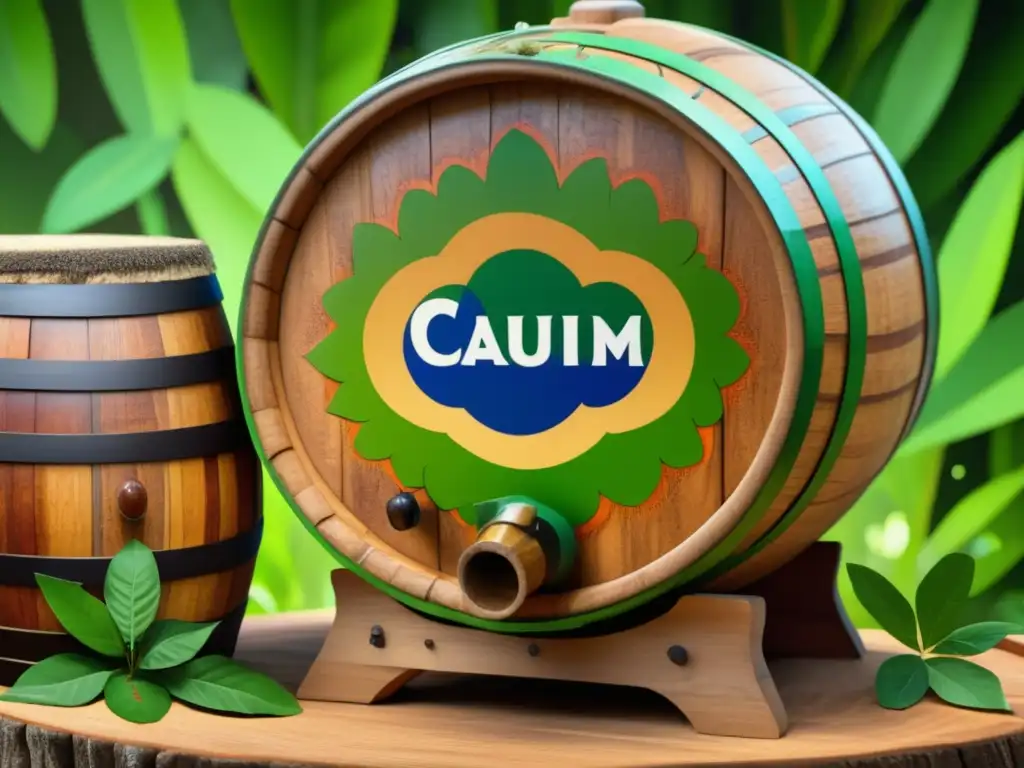 Proceso de fermentación del cauim indígena en Brasil Fermentación tradicional de cauim en Brasil Precolonial