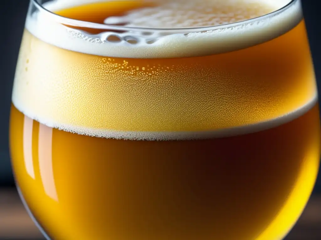 Cerveza ácida dorada con ingredientes frescos Imagen de cerveza ácida con ingredientes para proyectos de investigación