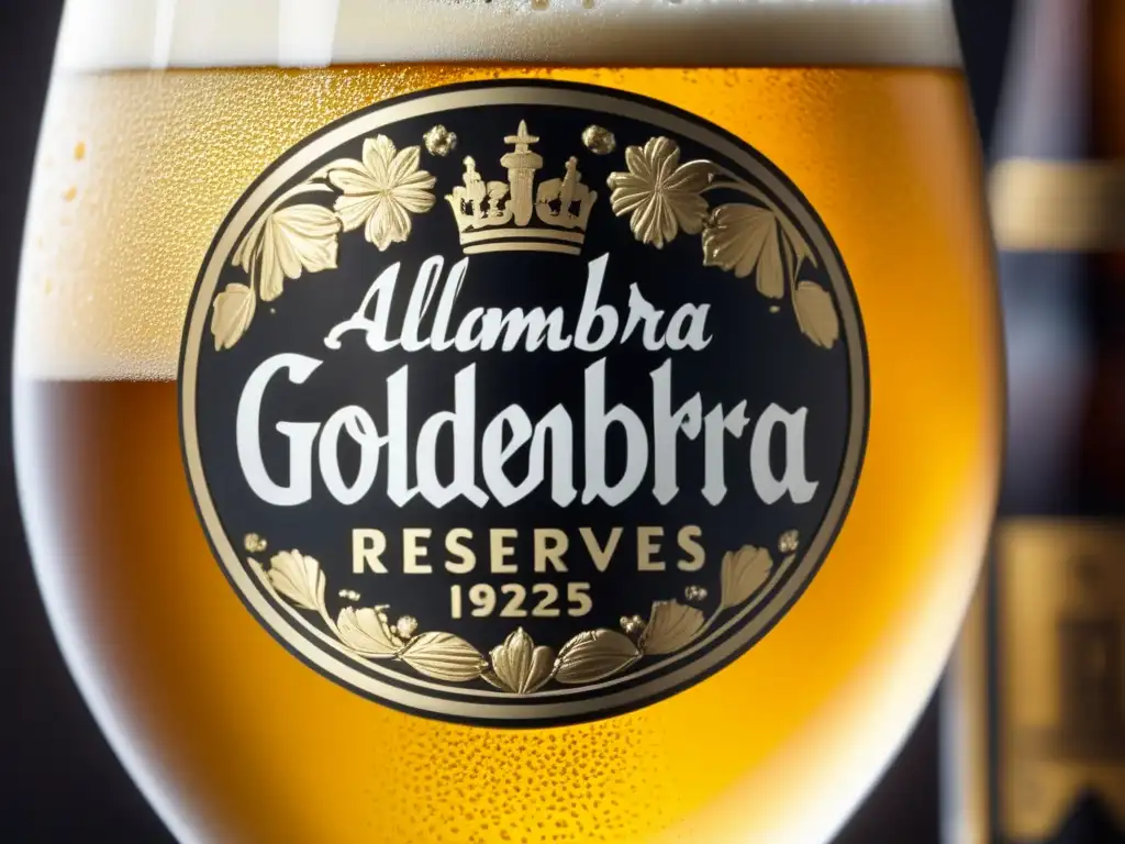 Cerveza Alhambra Reserva 1925 - Lager dorada, burbujeante, refrescante, elegante y sofisticada