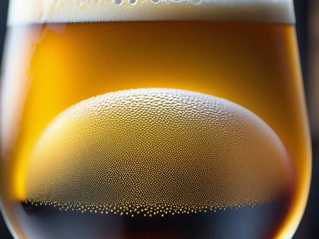 Delicioso craft beer burbujeante Elegante cerveza artesanal dorada con burbujas y autenticidad, ¡descubre las tendencias de sabor!