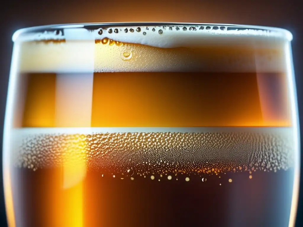Cerveza artesanal: rico ámbar burbujeante Cerveza artesanal Inglaterra: Pinta de cerveza ámbar, perfectamente carbonatada, con burbujas ascendentes y colores caramelos