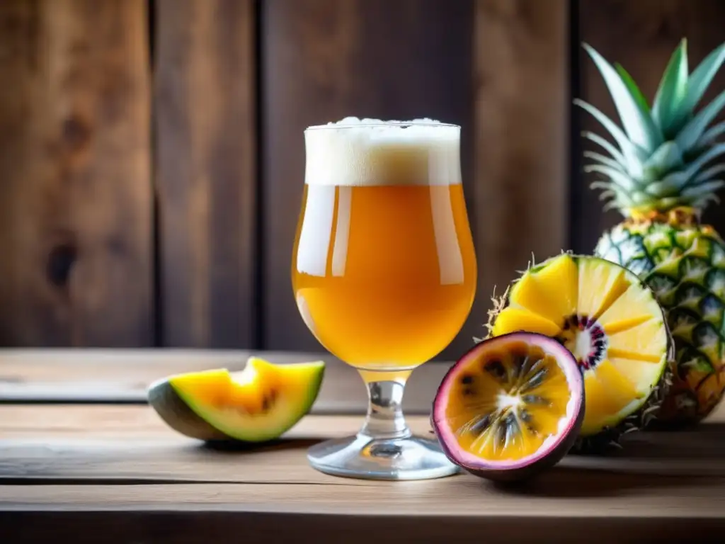 Cerveza artesanal con ingredientes exóticos Cerveza artesanal con ingredientes exóticos en mercado de nicho