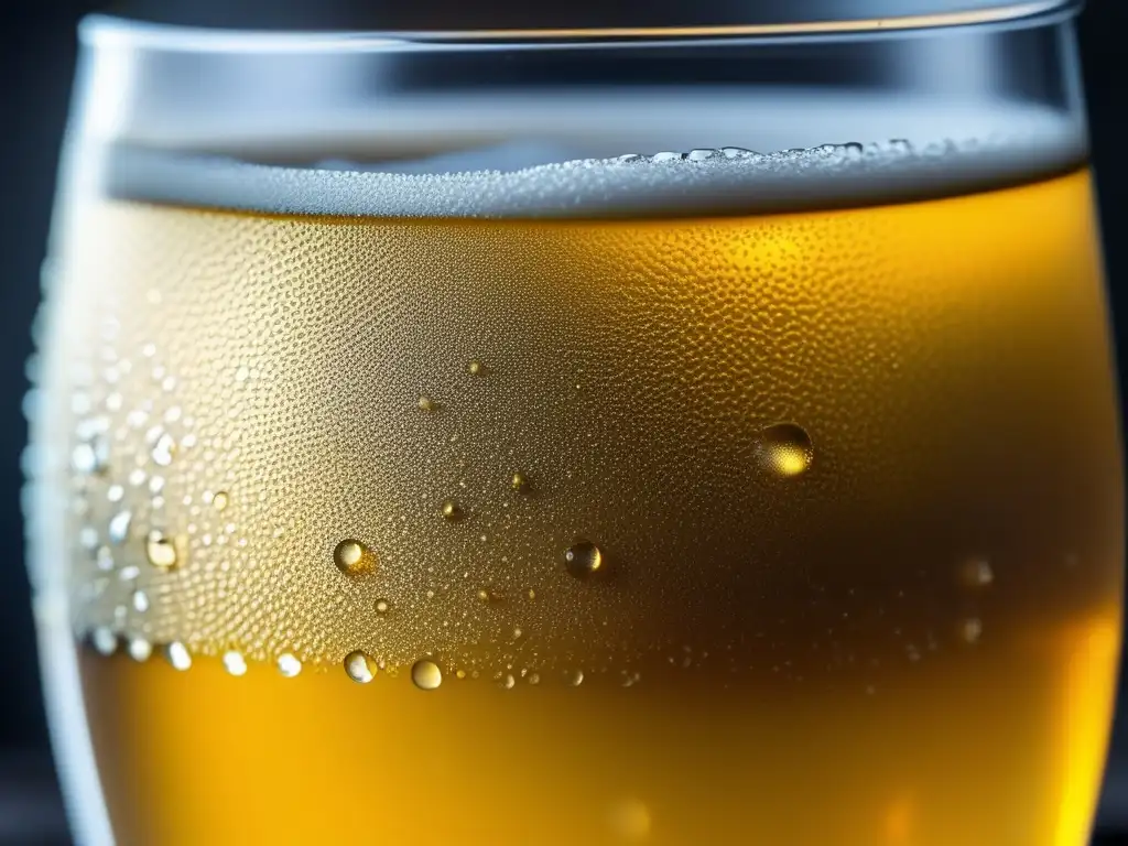 Cerveza artesanal dorada y refrescante Vaso de cerveza artesanal con sabor y elegancia