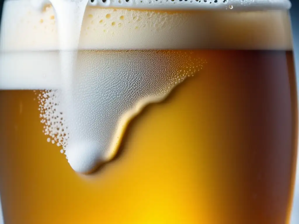 Cerveza artesanal refrescante de Portugal Cerveza artesanal refrescante en vaso helado - Ruta por Portugal