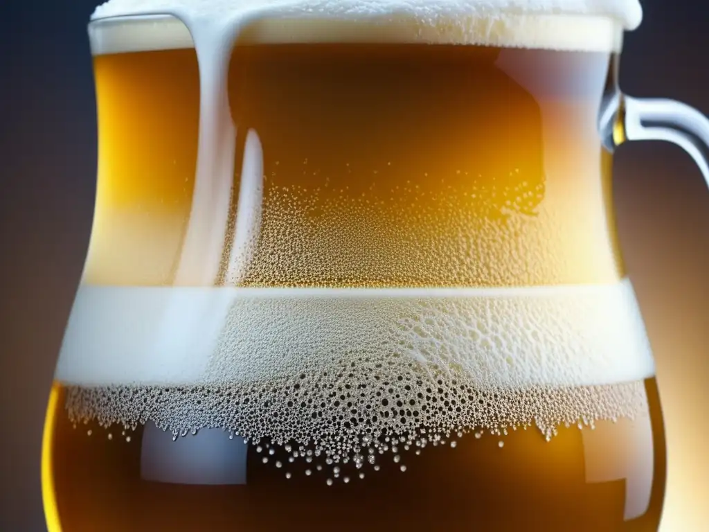 Cerveza artesanal dorada con espuma cremosa en vaso helado - Bares en Río de Janeiro