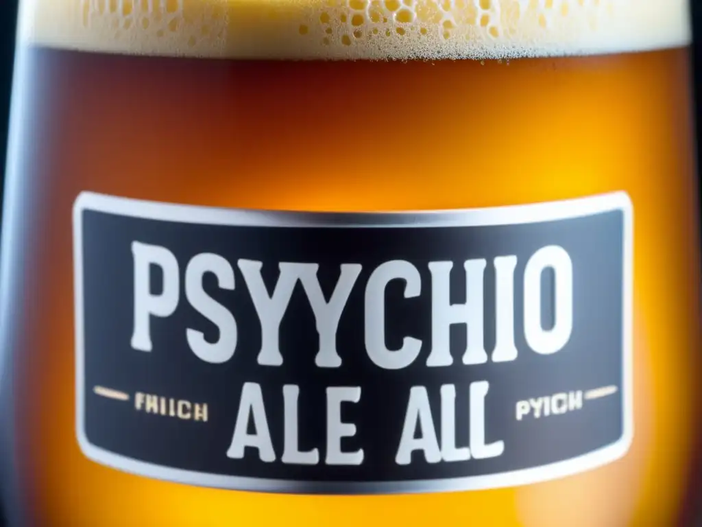 Cerveza Border Psycho Imperial Psycho Ale Cerveza Border Psycho Imperial Psycho Ale, intensa y vibrante IPA en vaso -