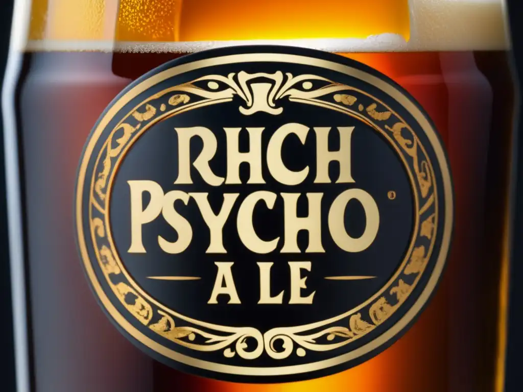 Cerveza Border Psycho Imperial Psycho Ale Detallada imagen de la cerveza Border Psycho Imperial Psycho Ale, destacando sus tonos dorados y burbujas finas