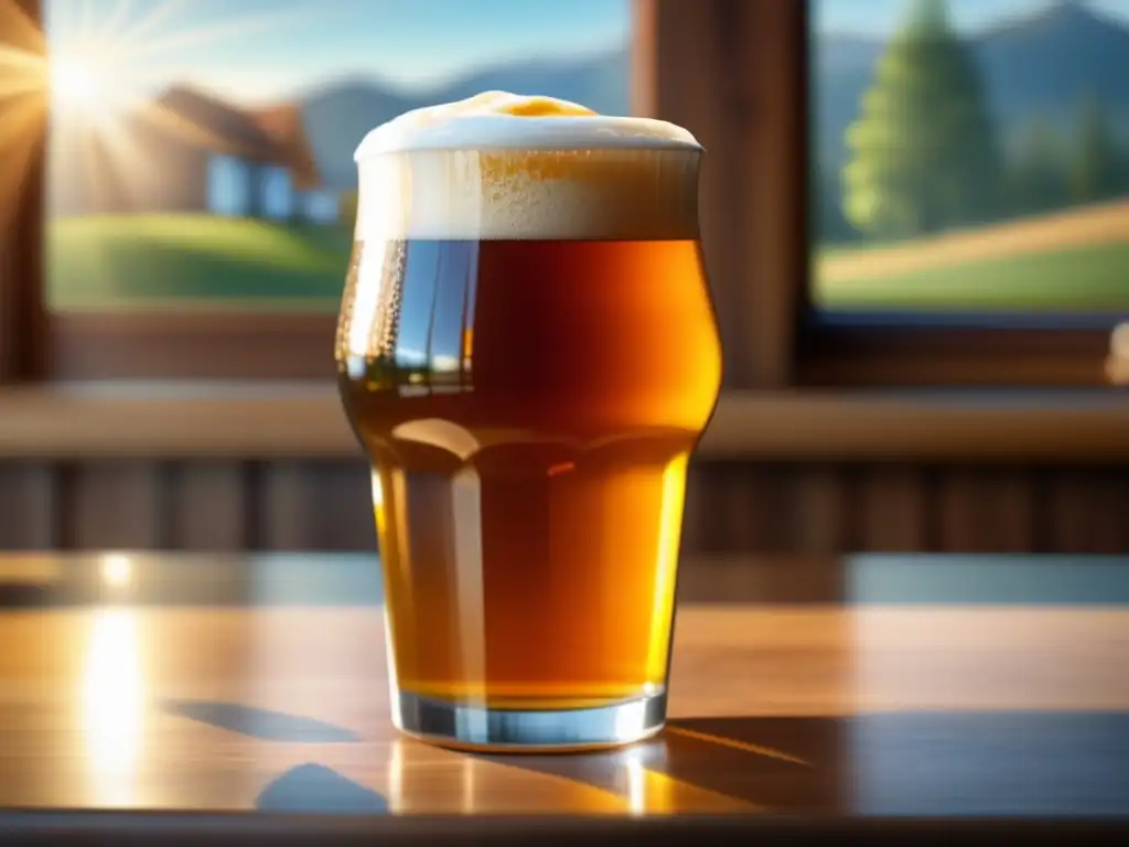 Cerveza Buller Hophead Double IPA Imperial IPA: Cerveza dorada con espuma blanca y textura brillante