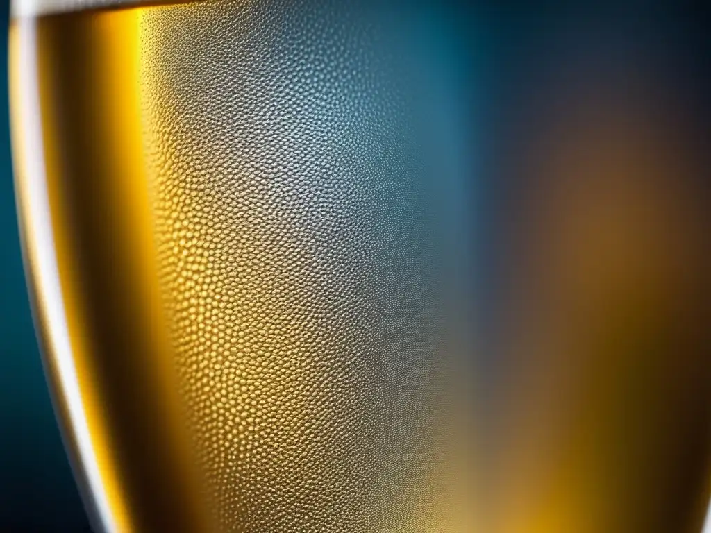 Detalles gélidos de una cerveza lager checa Detalle fascinante de una cerveza Czech Lager con condensación delicada