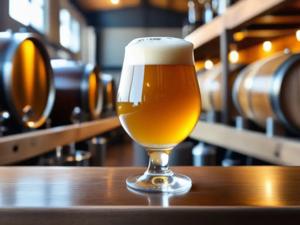 Cerveza dorada con burbujas en un vaso, resaltando la importancia de la certificación
