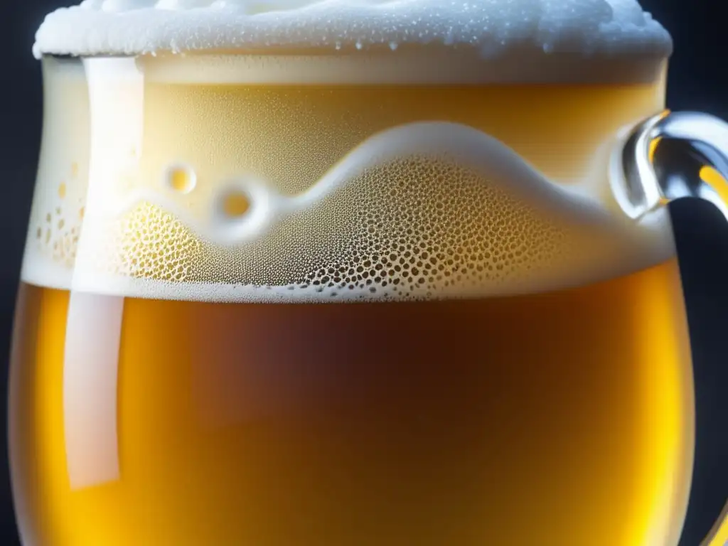 Una imagen impresionante que muestra el color y la espuma de una cerveza, perfecta para consejos visuales