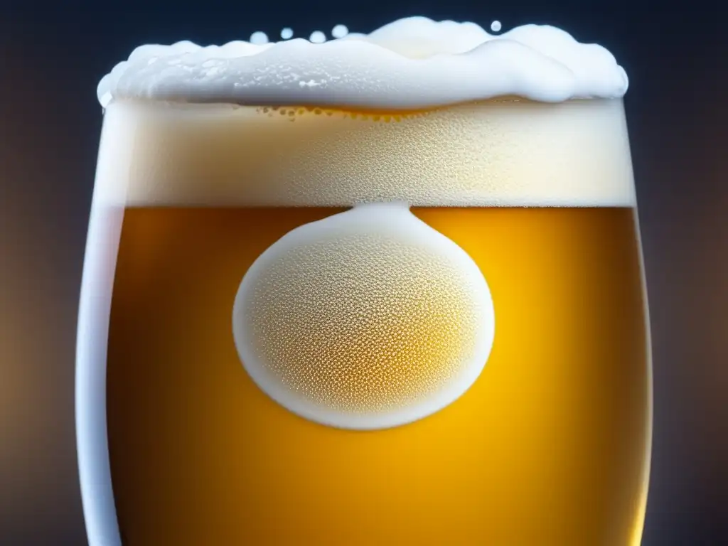 Cerveza dorada y burbujeante El Alma de la Cerveza: una cerveza dorada y efervescente con espuma cremosa