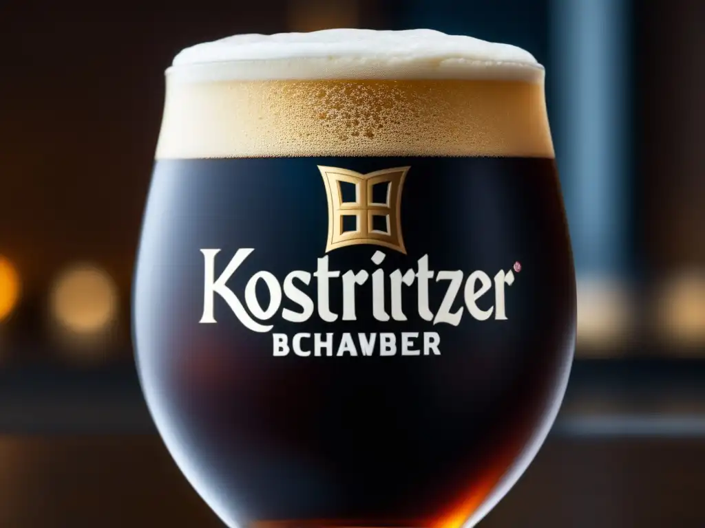 Cerveza Köstritzer Schwarzbier: Intenso color oscuro y espuma cremosa