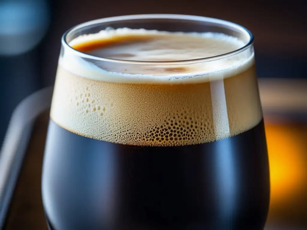 Cerveza Speedway Stout: rica y cremosa Cerveza Speedway Stout Double Stout - Textura cremosa, tonos de chocolate y malta, indulgencia y sabor intenso