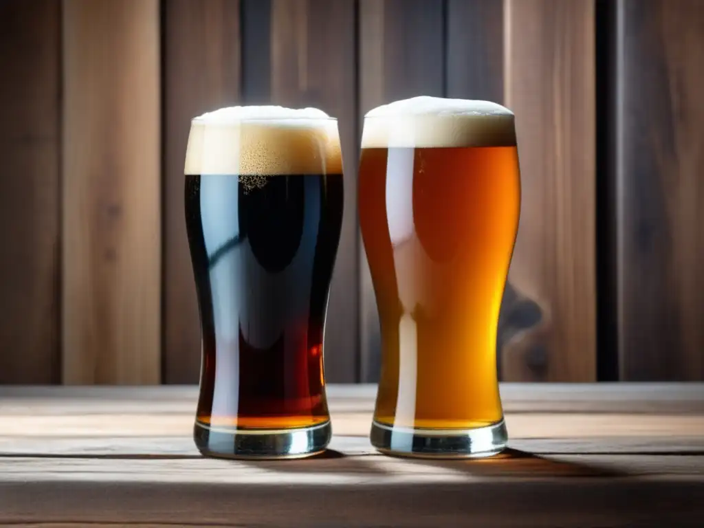 Variedad de cervezas y aperitivos Degustación de cervezas: IPA, Stout, Lager con Tendencias Cerveceras