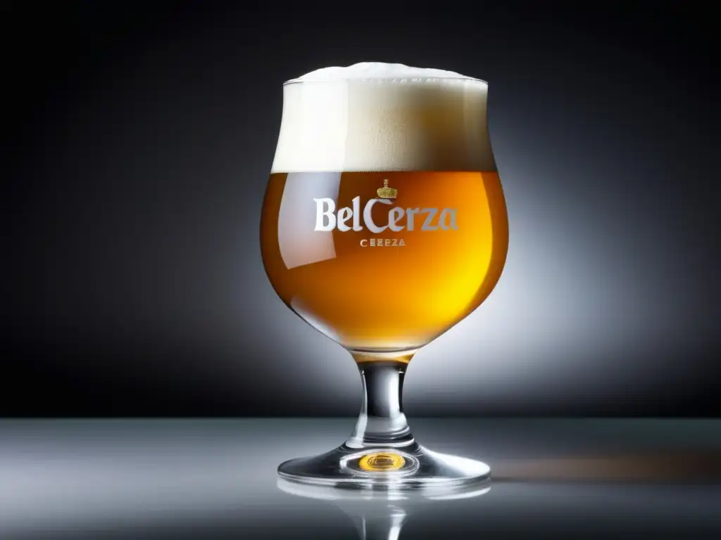Copa de cerveza belga elegante Copa de cerveza belga con detalles elegantes - Vasos y Copas
