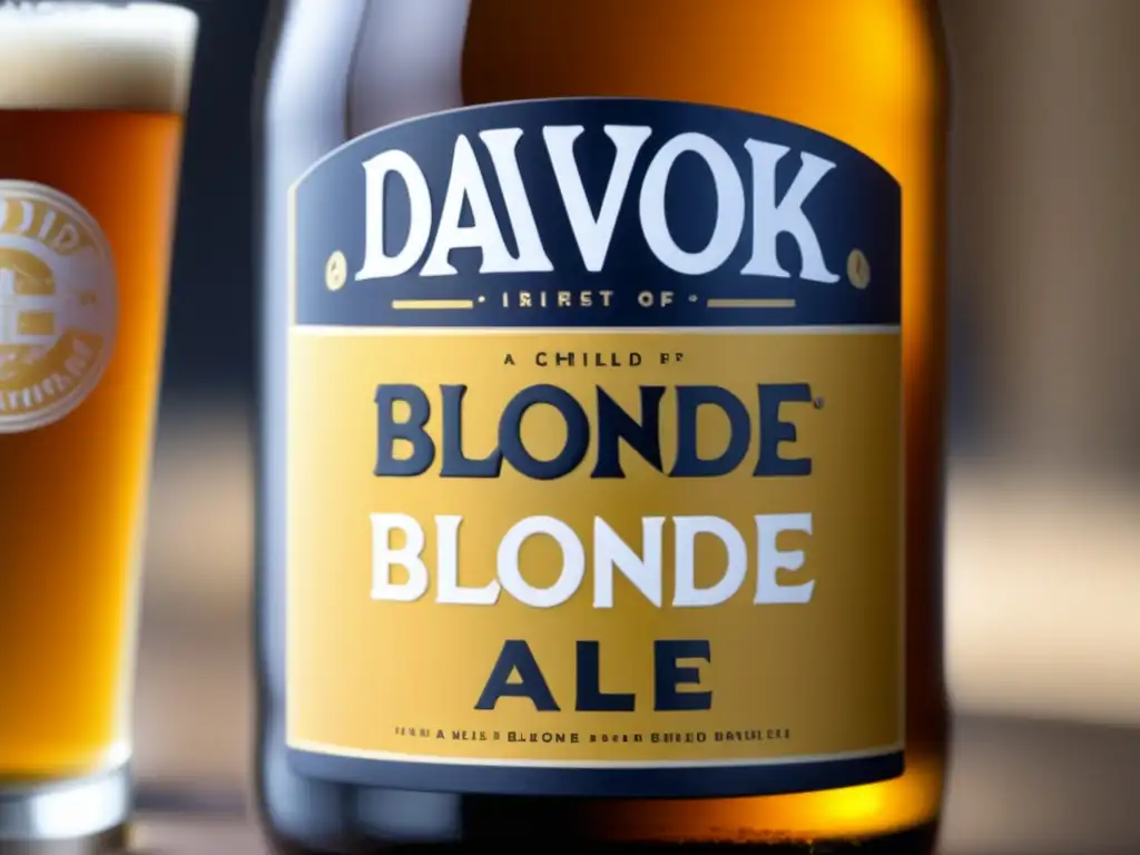 Cerveza Davok Blonde Ale: Cálida y refrescante, con espuma cremosa y burbujas doradas