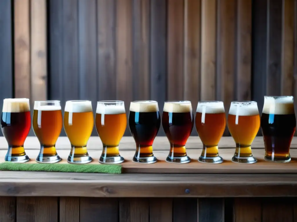 Ruta por Bélgica: Cata de cervezas artesanales en Amberes, con copas llenas de diferentes tipos de cerveza y ambiente cervecero