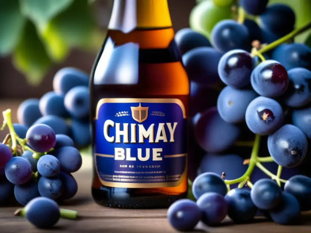 Chimay Blue: ingredientes únicos y detallados Detalle único de los ingredientes de Chimay Blue, una cerveza belga