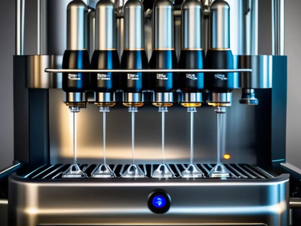 Máquina embotelladora automática de alta calidad Equipos embotellado ProFiller 2000: Detalles precisos y elegantes de una máquina de envasado automático de última generación