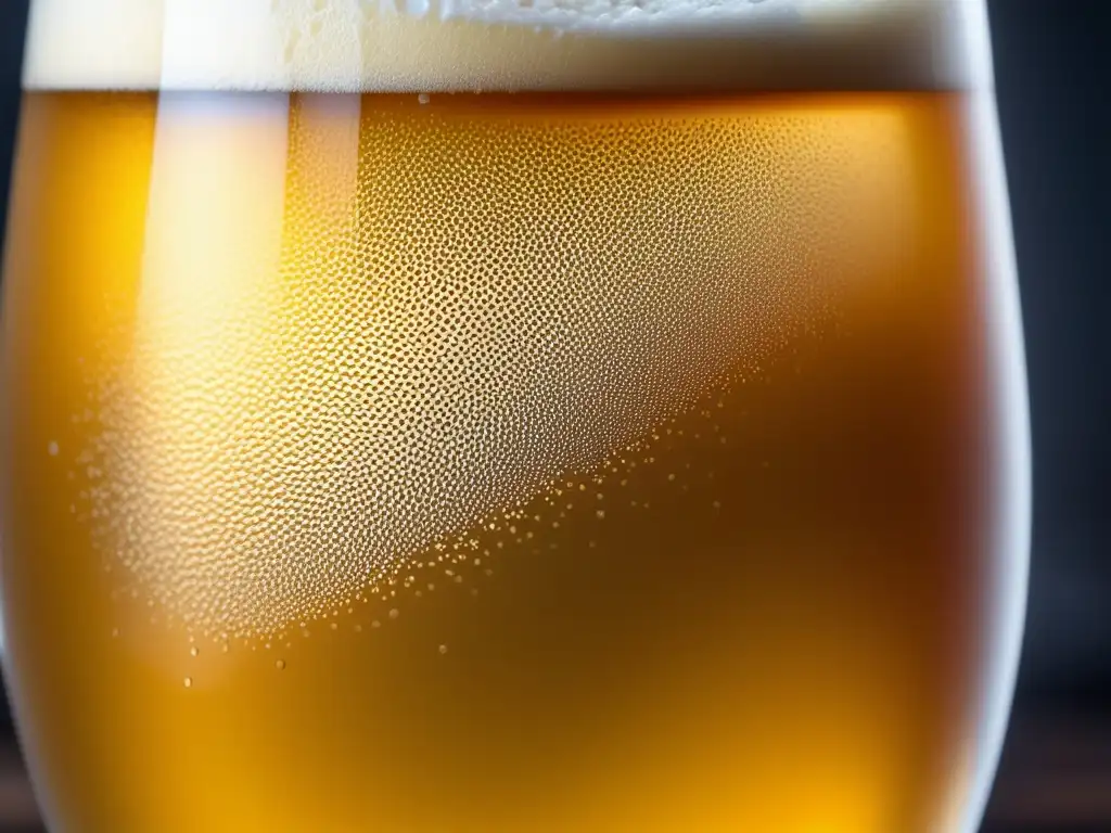 Cerveza Blonde Ale, cristal helado con burbujas y condensación, invitación a explorar sabores e historia
