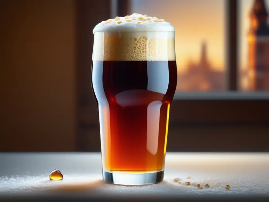 Cerveza Fort Oatmeal Red Ale, ámbar deliciosa (Amber Ale)