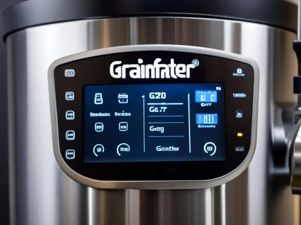 Detalle del sistema de elaboración Grainfather G70 Sistemas automatizados de la Grainfather G70: precisión y tecnología en su diseño elegante