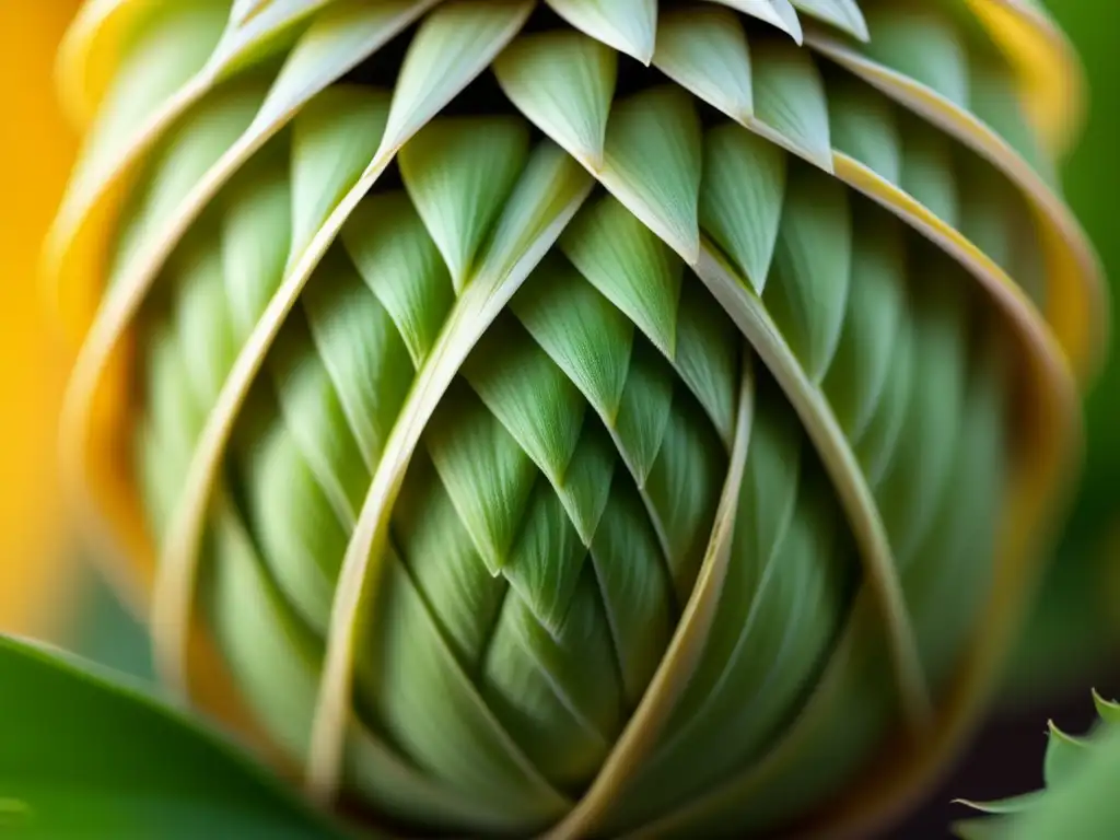 Detalle vibrante de una planta de lúpulo Lúpulo: Detalle impresionante de un solo cono de lúpulo en 8K, resaltando su estructura y colores vibrantes