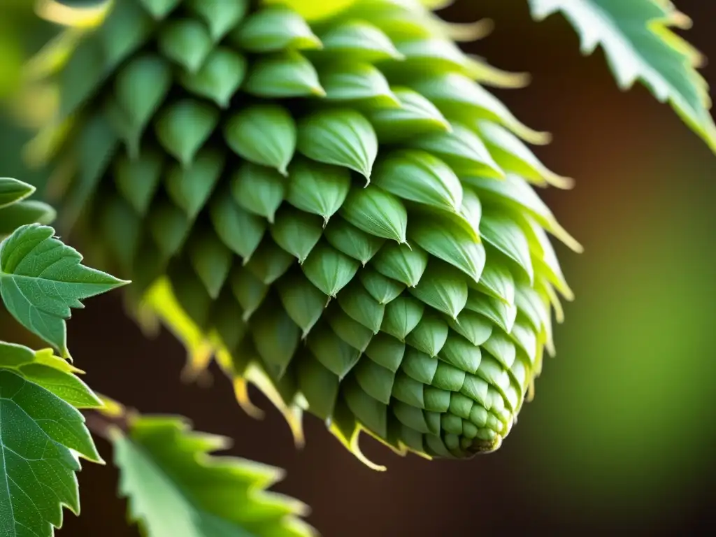 Detalle impresionante de lúpulo Lúpulo Cascade en vibrante imagen 8k: detalle y elegancia