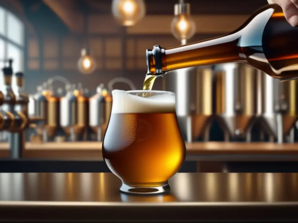 Microcervecería alemana: arte, precisión y modernidad Fotografía impresionante de una cervecería alemana, resaltando la artesanía y la innovación en documental cervecerías alemanas