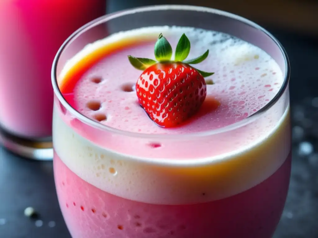 Cerveza Milkshake IPA rosa con fresas y pimienta rosa