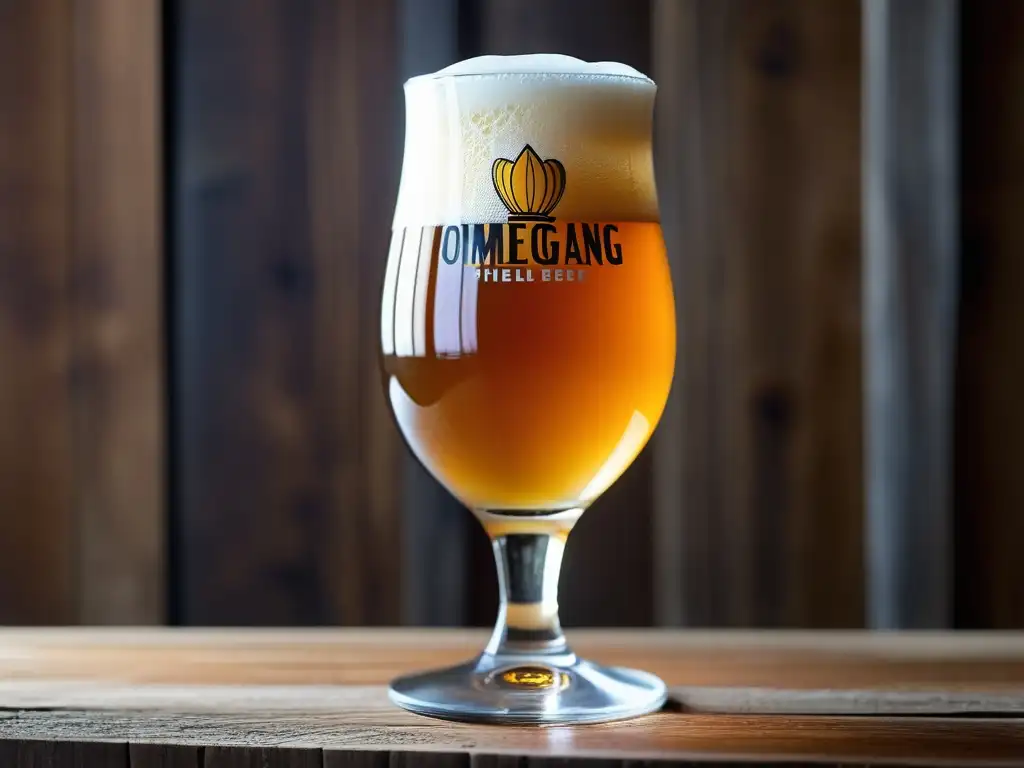 Cerveza Ommegang edición limitada Vaso de cerveza Ommegang ediciones limitadas, elegante y sofisticado