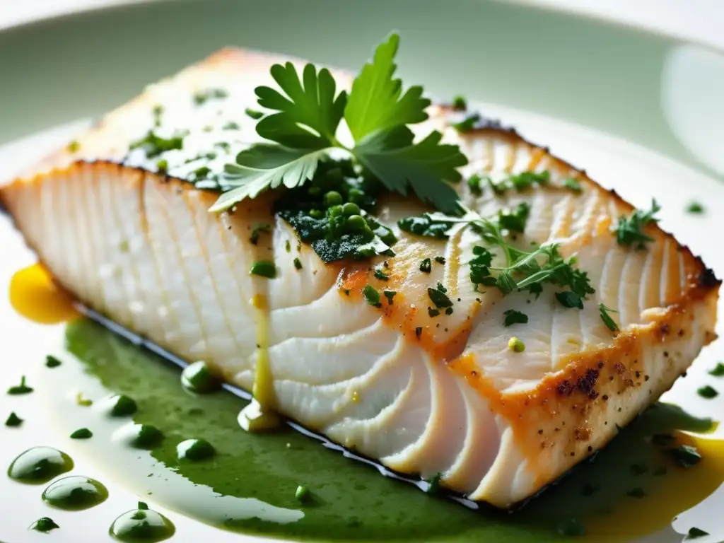 Pescado al Horno con Salsa de Bitters Ingleses Pescado al Horno con Salsa de Bitters Ingleses: Fillete dorado con hierbas y salsa brillante