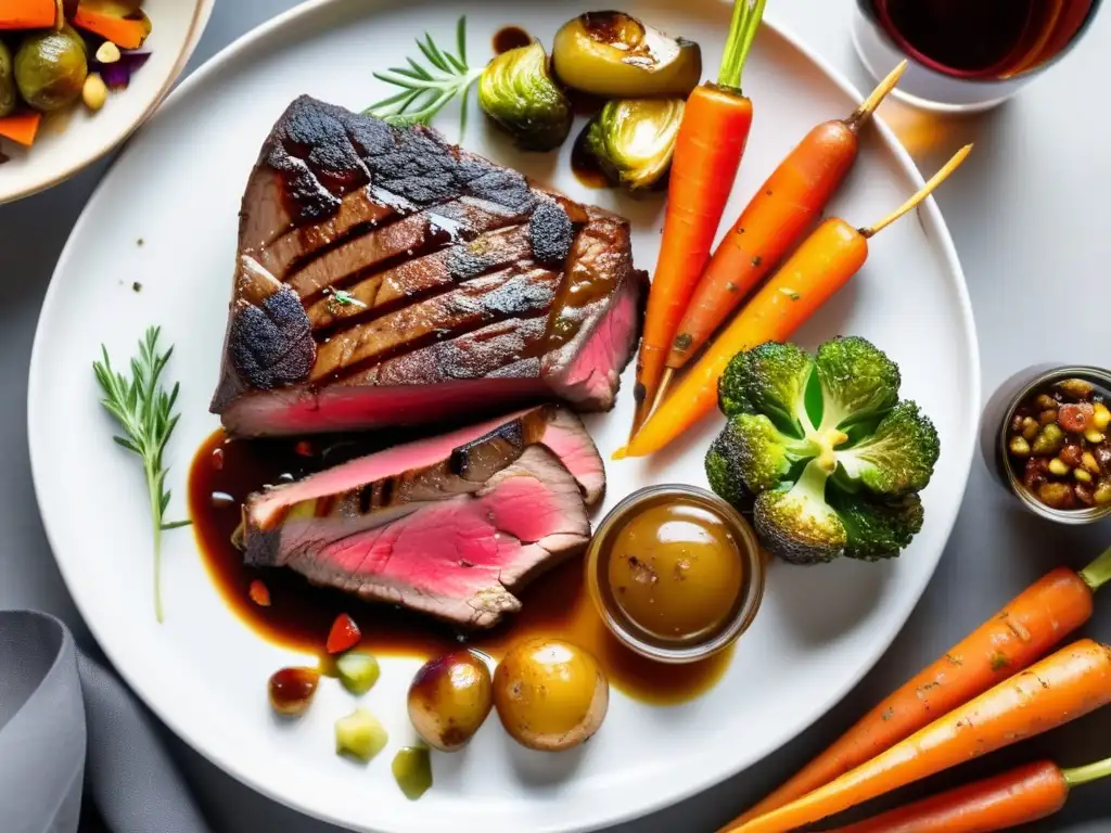 Deliciosa carne de res con salsa de cerveza Plato perfecto: carne, verduras y cerveza - libro cerveza y gastronomía