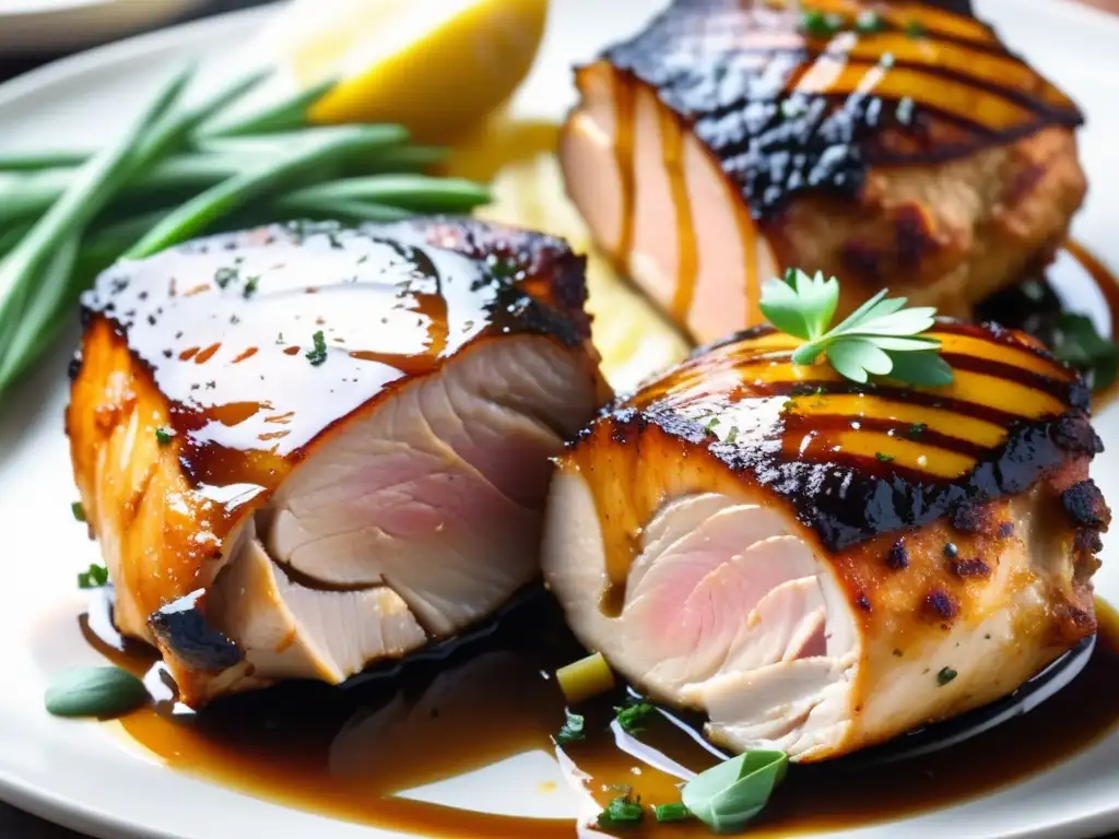 Deliciosos muslos de pollo marinados en cerveza belga Muslos de pollo con Ale Belga marinados, crujientes y sabrosos