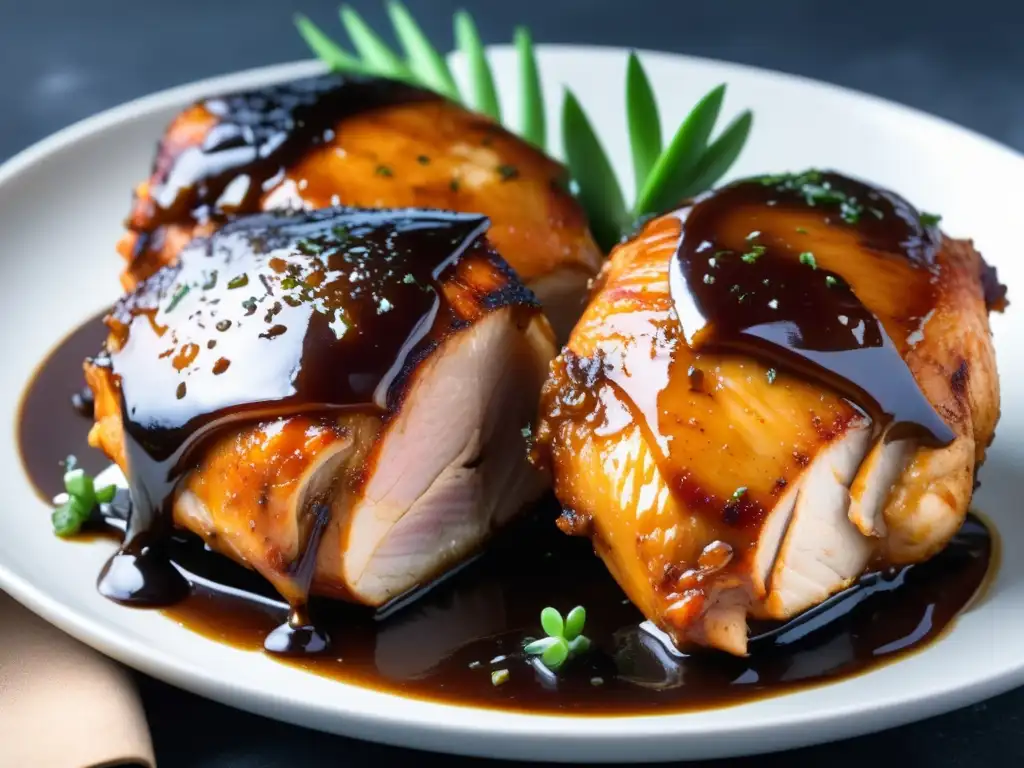 Pollo en salsa de cerveza belga Pollo con glaseado de cerveza belga y sabores intensos