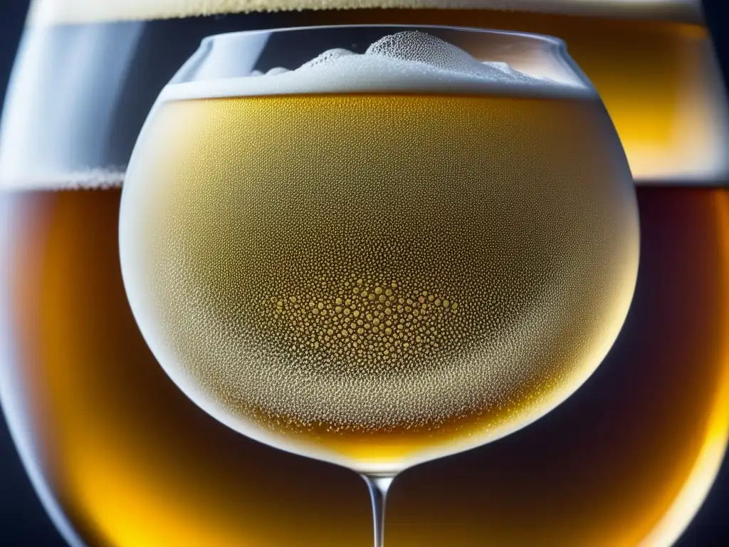 Proceso de fermentación: Pasión burbujeante Proceso de fermentación: Pasión Fermentativa con burbujas doradas y células de levadura danzantes en un fermentador de cristal