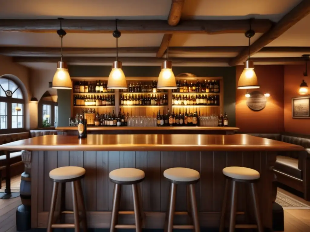 Pub escandinavo acogedor en Estocolmo, Suecia