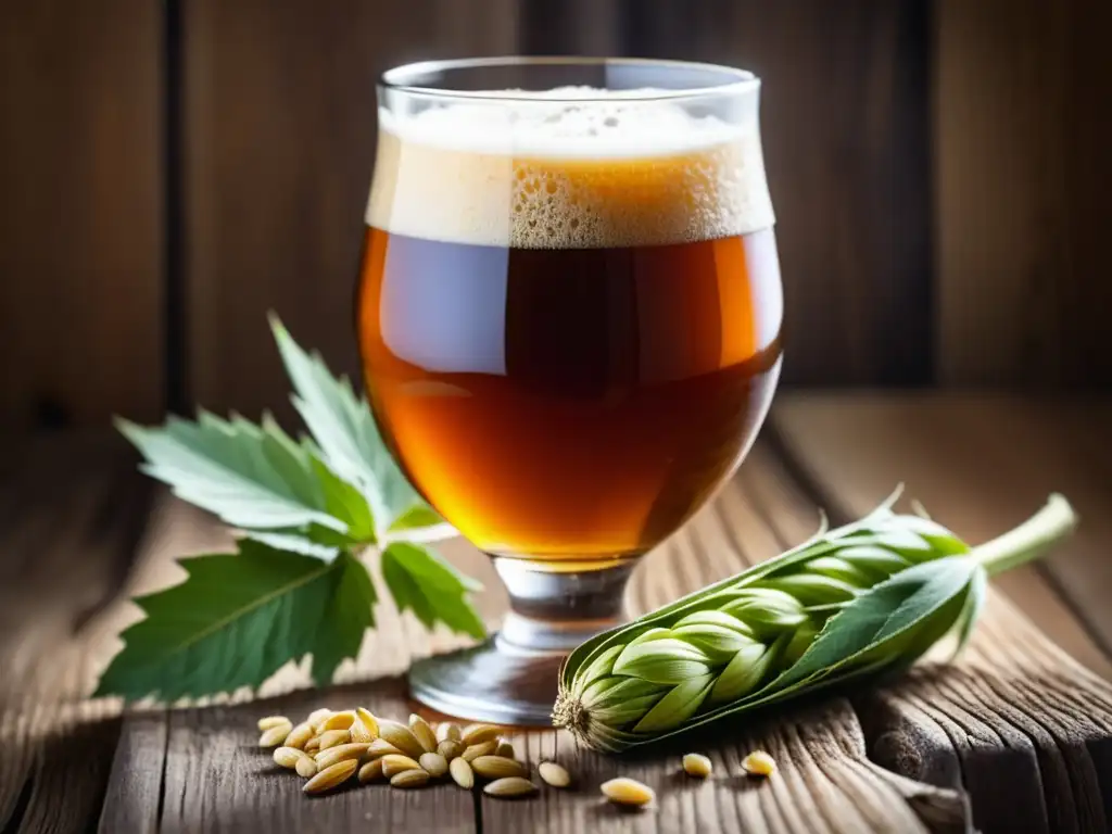 Rye Beer Schlenkerla: cerveza ámbar con espuma cremosa y detalles de grano de centeno y lúpulo fresco