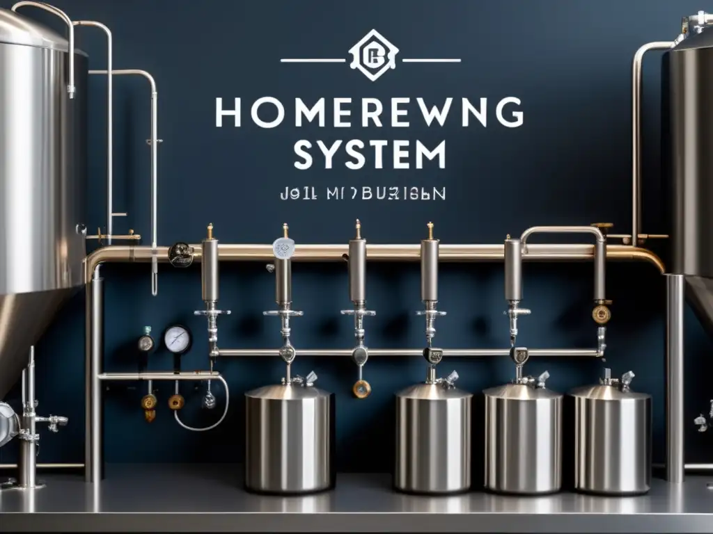 Sistema de elaboración de cerveza profesional Equipo avanzado de homebrewing: sistema de acero inoxidable, elegante y preciso