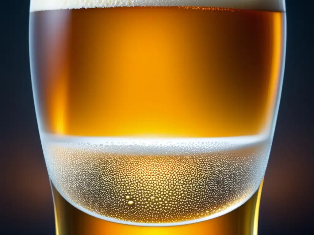 Cerveza Steinlager: Detalle y calidad Imagen impactante de cerveza Steinlager, con líquido dorado, burbujas y acabado mate