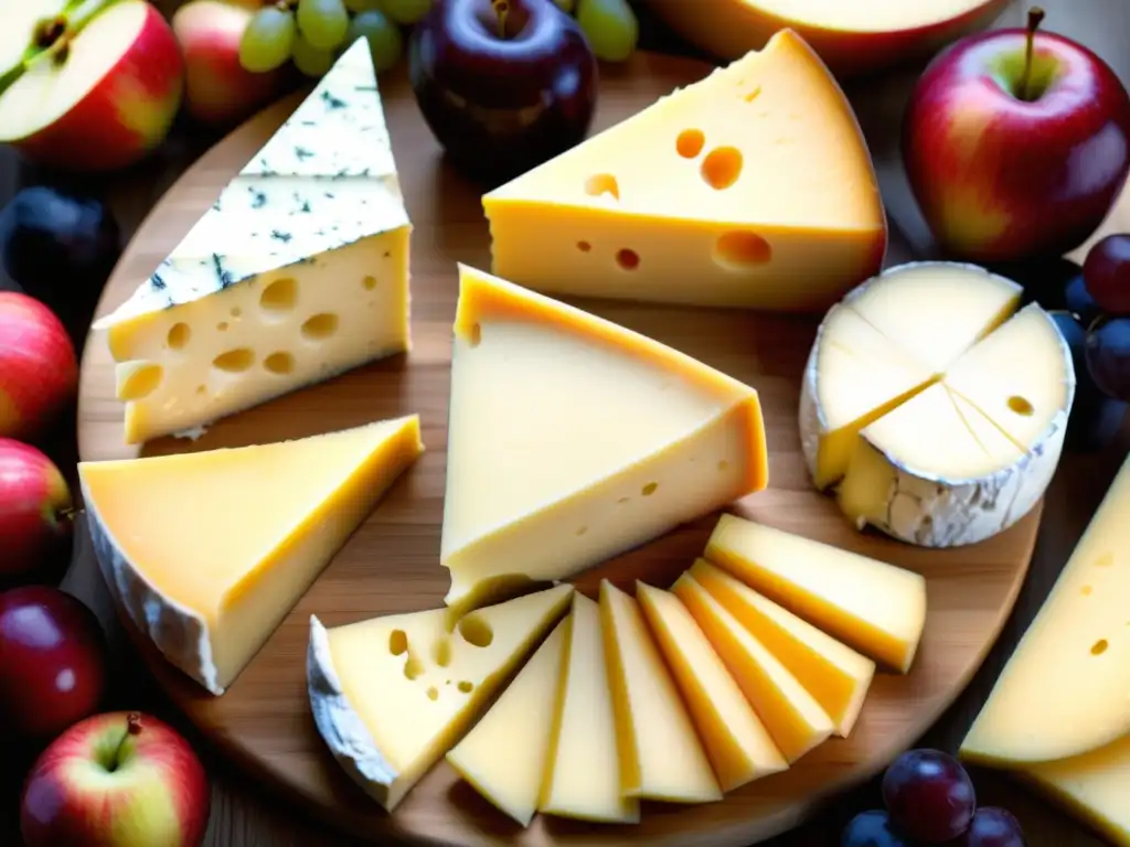 Tabla de quesos artesanales y frutas Tabla de quesos artesanales con maridaje de cervezas y frutas