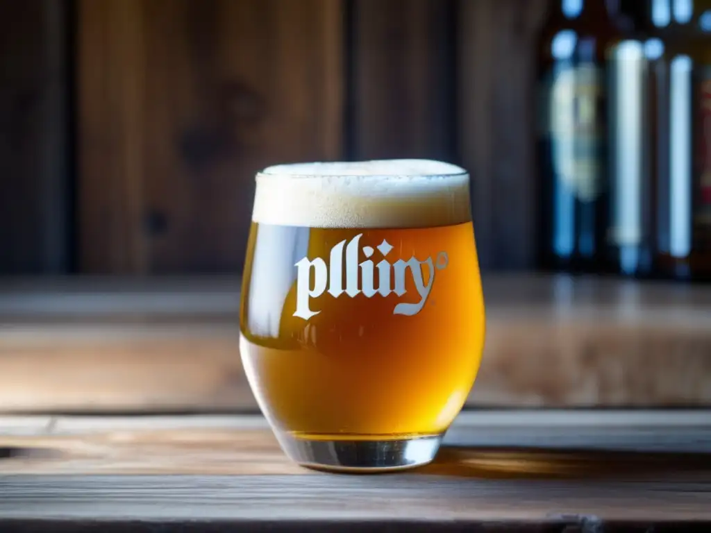 Cerveza Double IPA de aspecto dorado en un vaso, con espuma cremosa y textura aterciopelada