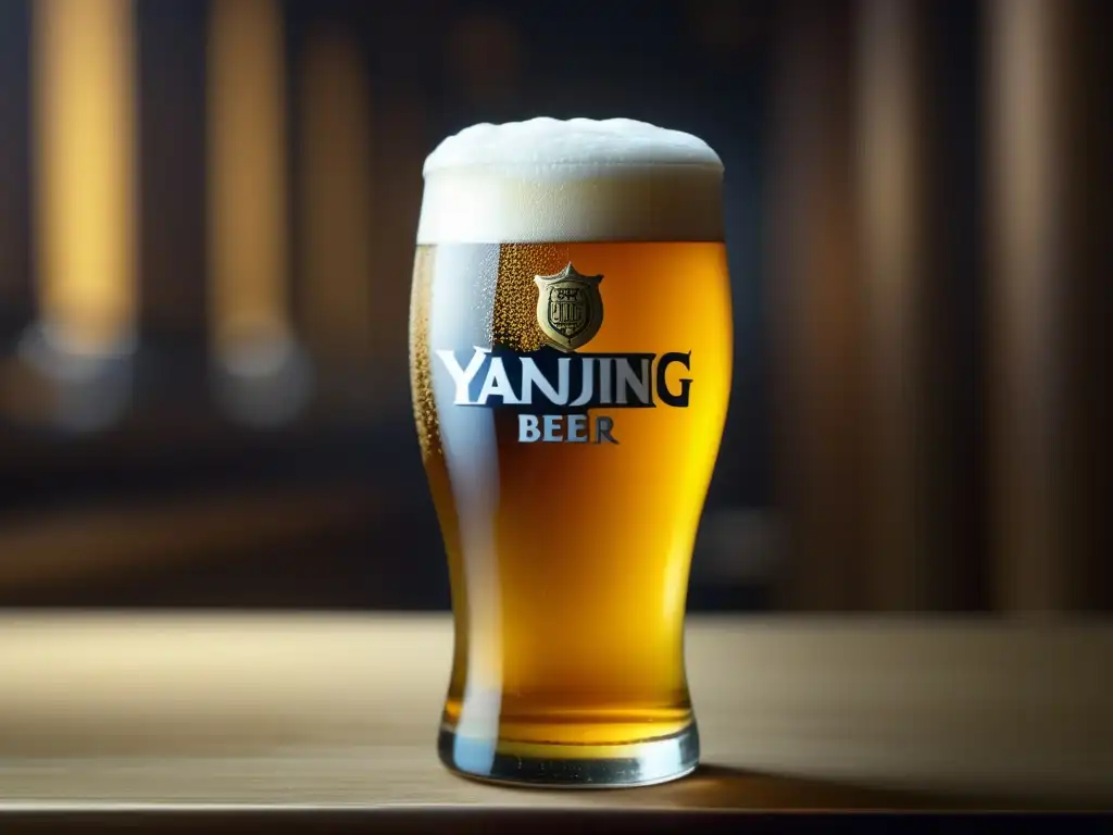 Cerveza Yanjing: refrescante, dorada y espumosa